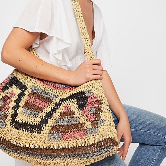 Free People Tropez Straw Crossbody Bag - Picture 2 of 7